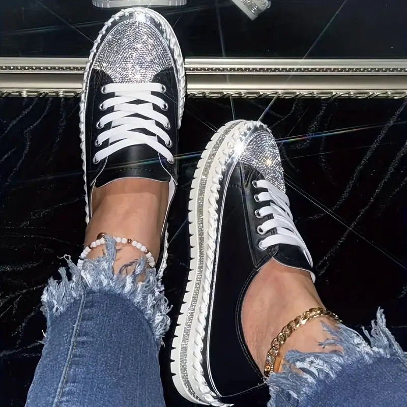 CRISSA™ RHINESTONE SNEAKERS