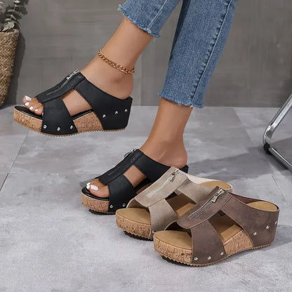 PAIGE™ STYLISH WEDGE SUMMER SLIDE SANDALS